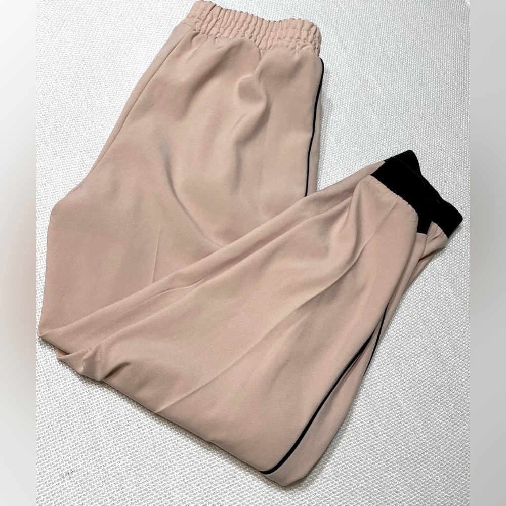 Zara Basics pink and black joggers